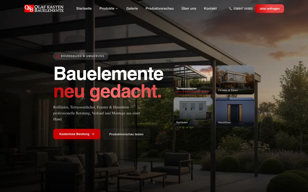 Olaf Kasten Bauelemente — Desktop