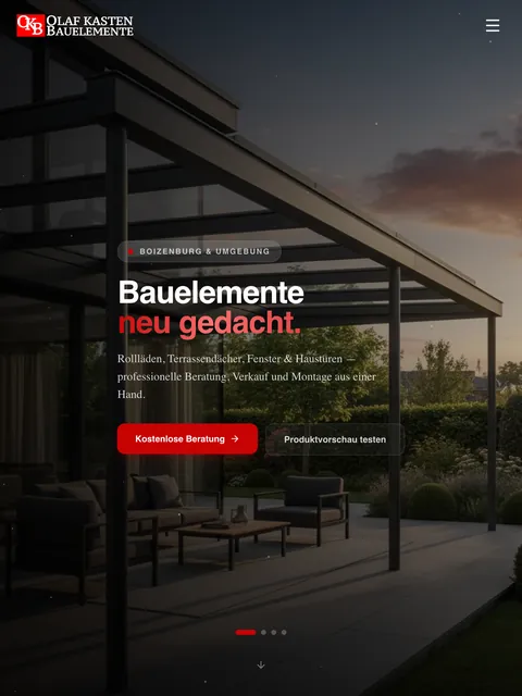 Olaf Kasten Bauelemente — Tablet